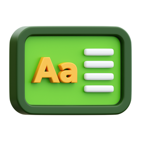 Blackboard  3D Icon