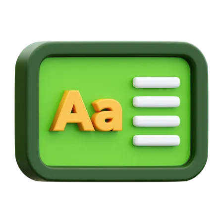 Blackboard  3D Icon