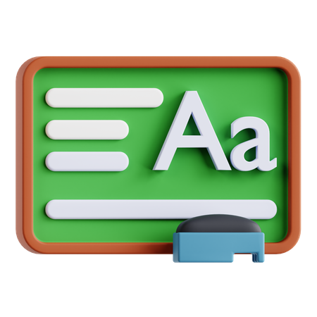 Blackboard  3D Icon