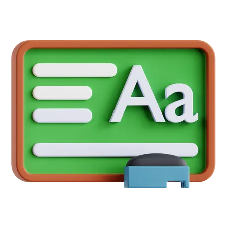 Blackboard  3D Icon