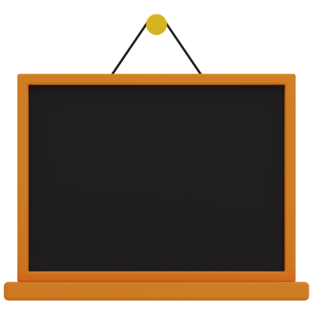 Blackboard  3D Illustration