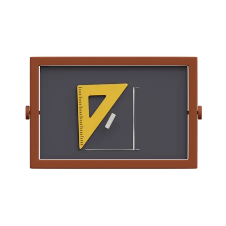 Blackboard  3D Illustration