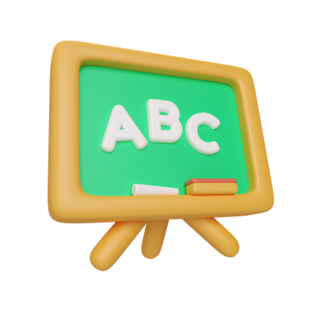 Blackboard  3D Illustration