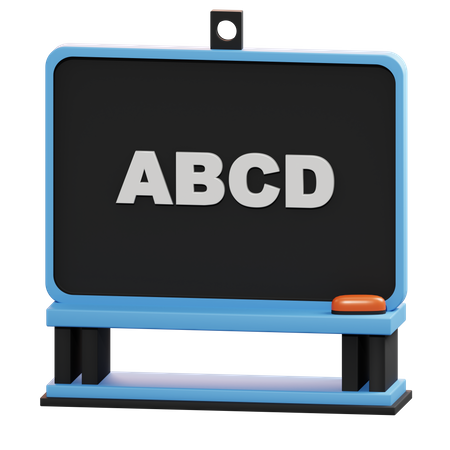 Blackboard  3D Illustration