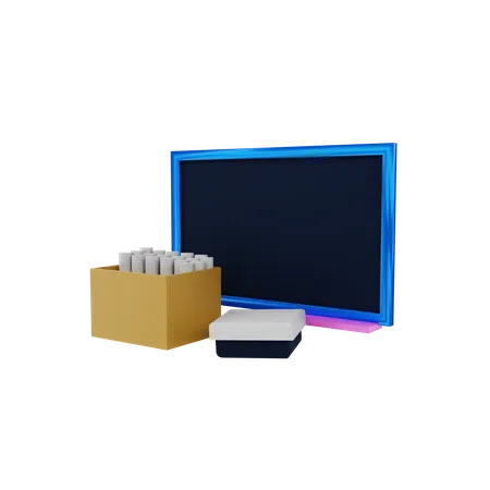 Blackboard  3D Illustration