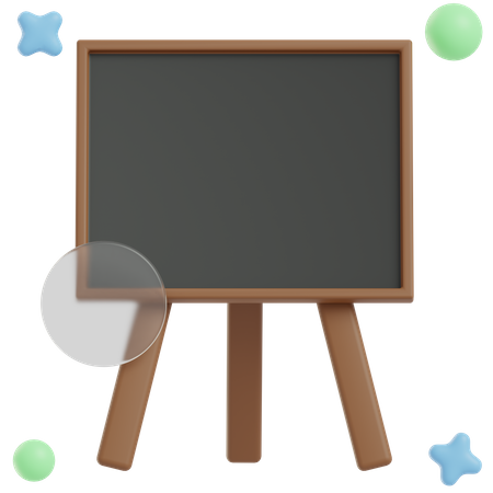 Blackboard  3D Illustration