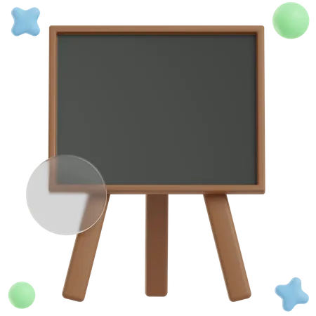 Blackboard  3D Illustration