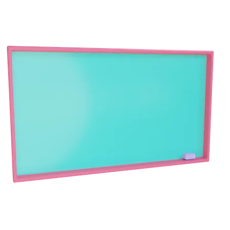 3 D Blackboard Object With Transparent Background 3D Illustration