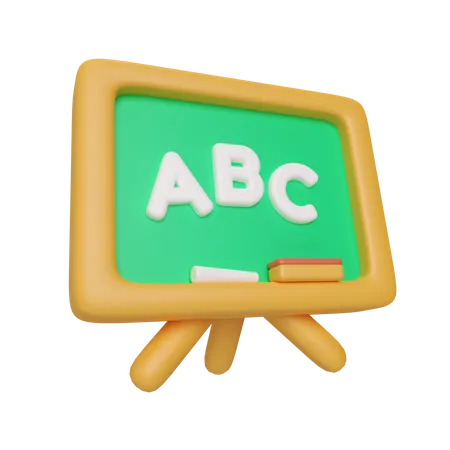 This Is A 3 D Illustration Of A Black Blackboard Icon To Make It Easier For The Teacher To Explain The Learning Material It Is Available In PSD Format With A Transparent Background 3D Illustration