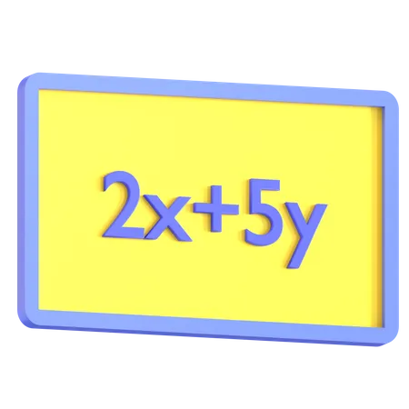 3 D Blackboard Icon For Education Design 3D Icon