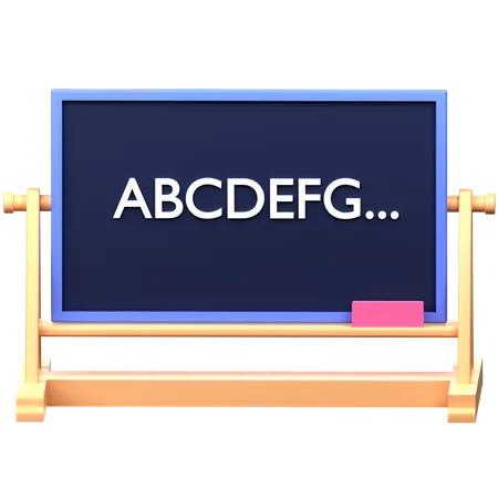 Blackboard 3 D Icon 3D Icon