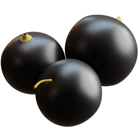 Blackcurrant  3D Icon