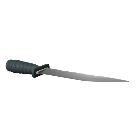 3 D Knife Illustration 3D Icon