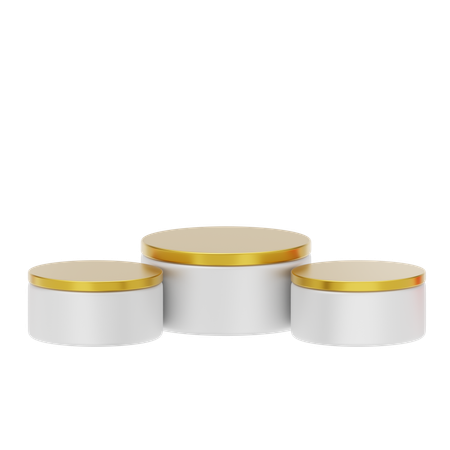 Cosmétique Podium Blanc  3D Icon