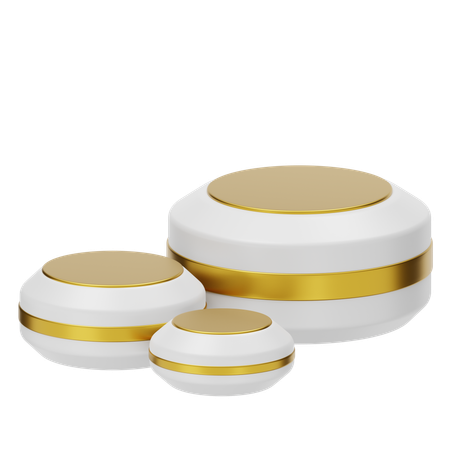 Cosmétique Podium Blanc  3D Icon