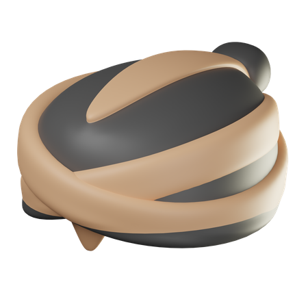 Sombrero en blanco  3D Icon