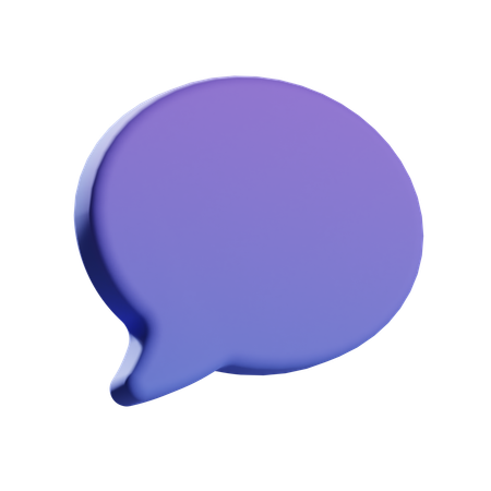 Blank Chat  3D Icon