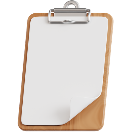 Blank Clipboard  3D Icon