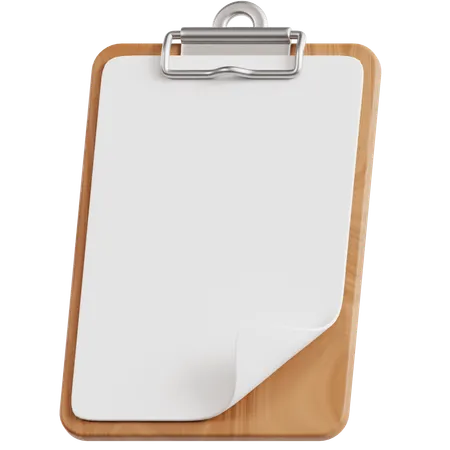 Blank Clipboard  3D Icon