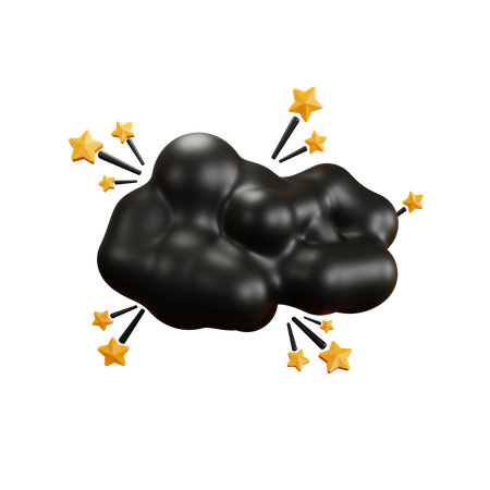 Blank Cloud Comic Bubble  3D Icon