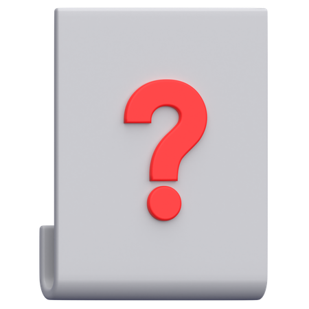 Blank Document  3D Icon