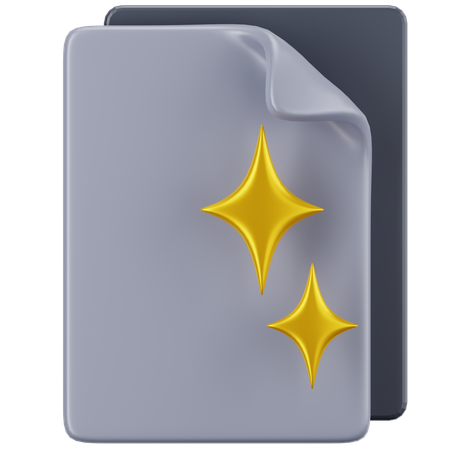 Blank Document  3D Icon