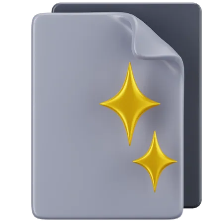 Blank Document  3D Icon