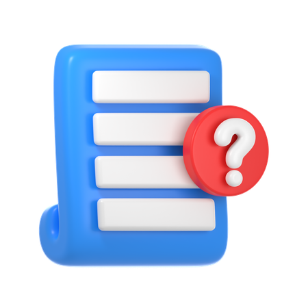 Blank Document  3D Icon