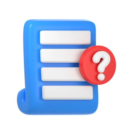 Blank Document  3D Icon