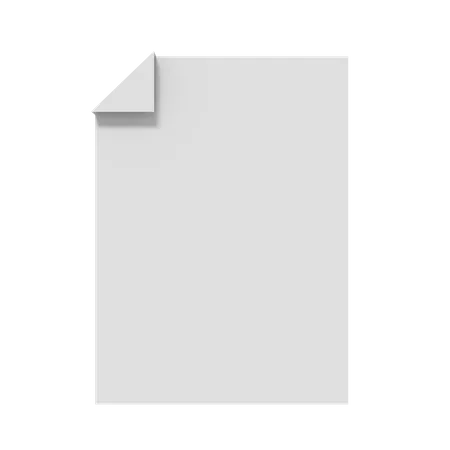 3 D Icon Of Data On Document Blank 3D Icon