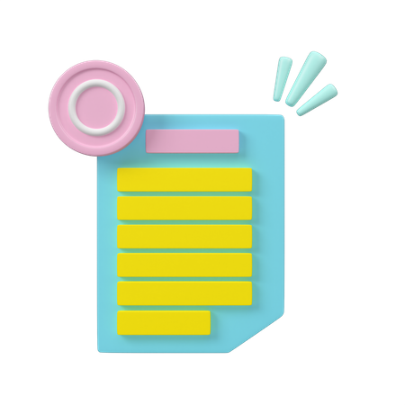 Blank Document  3D Icon