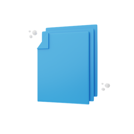 Blank Documents  3D Icon