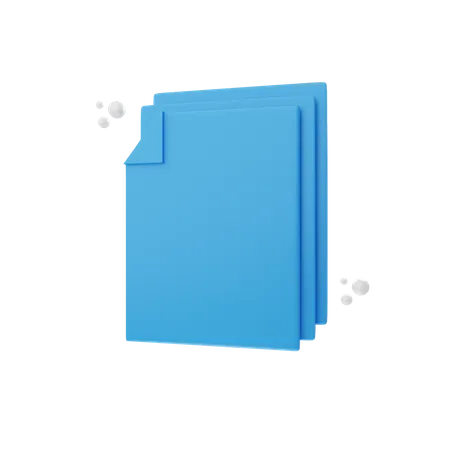 Blank Documents  3D Icon