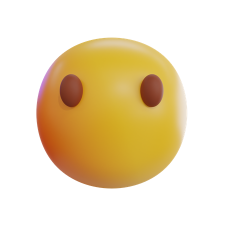Blank Emoji  3D Icon