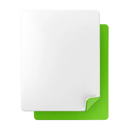 Blank File  3D Icon