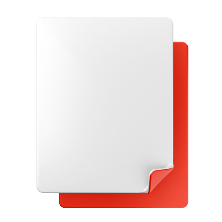 Blank File  3D Icon