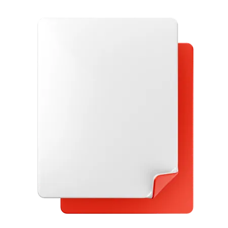 Blank File  3D Icon