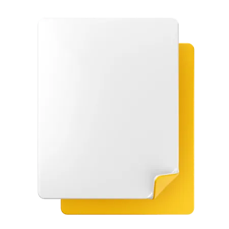 Blank File  3D Icon