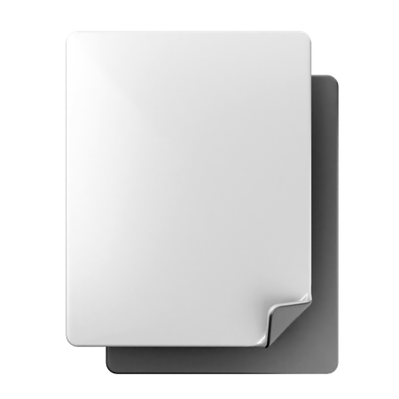 Blank File  3D Icon