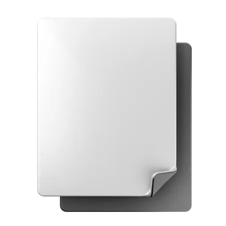 Blank File  3D Icon