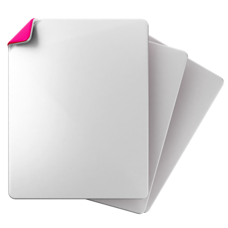 Blank File  3D Icon