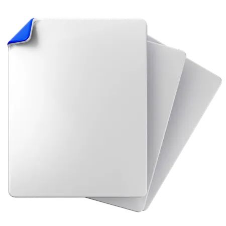 Blank File  3D Icon