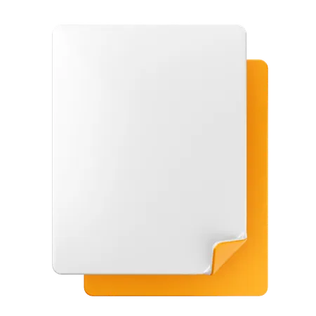 Blank File  3D Icon