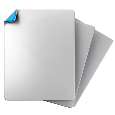 Blank File  3D Icon