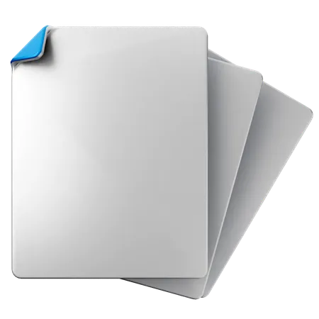 Blank File  3D Icon