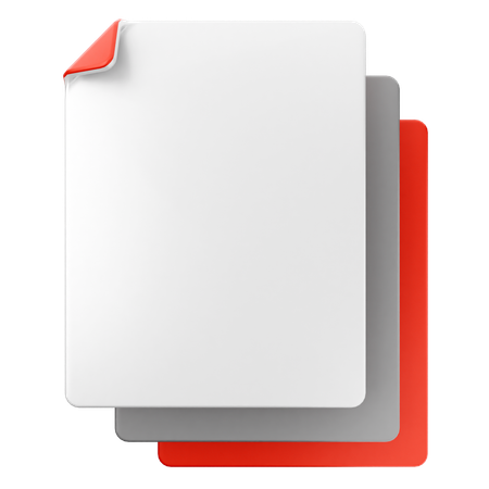 空白ファイル  3D Icon