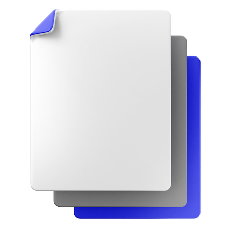 空白ファイル  3D Icon