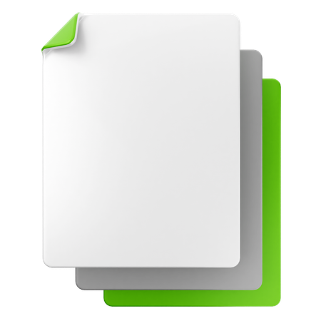 空白ファイル  3D Icon