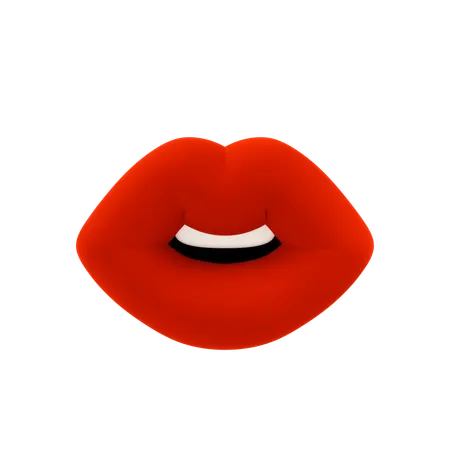 Blank Lips  3D Icon