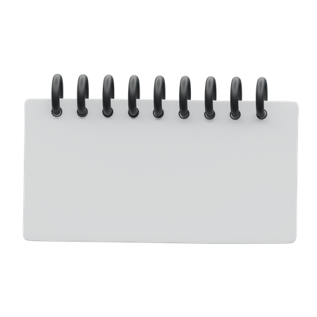 Blank notepad memo  3D Illustration